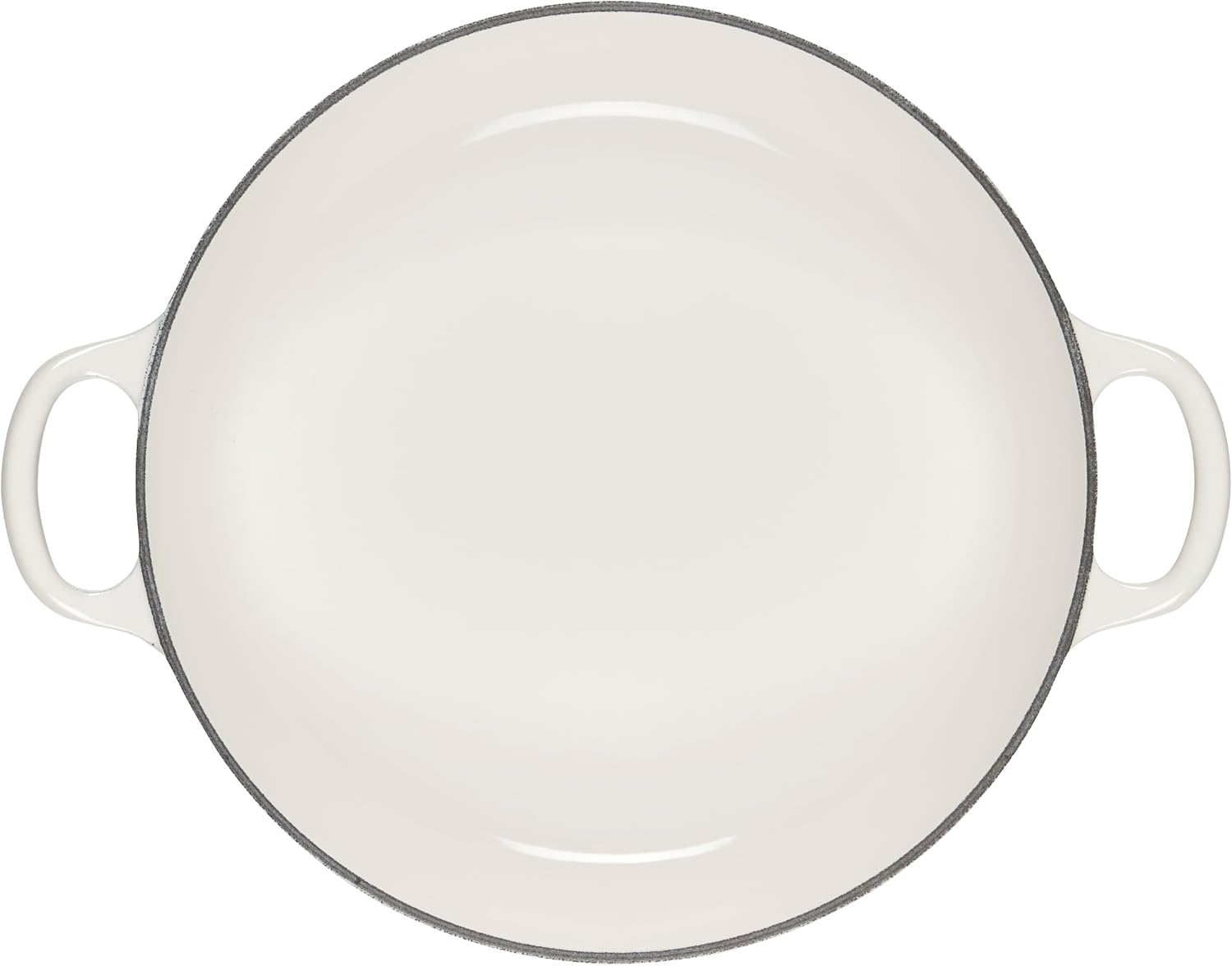 Le Creuset Enameled Cast Iron Signature Petal Braiser, 2.25 qt., White w/Gold Knob